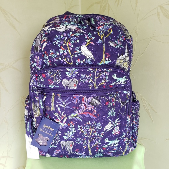 VERA BRADLEY HARRY POTTER CAMPUS BACKPACK:NWT FORBIDDEN FOREST - Picture 3 of 12